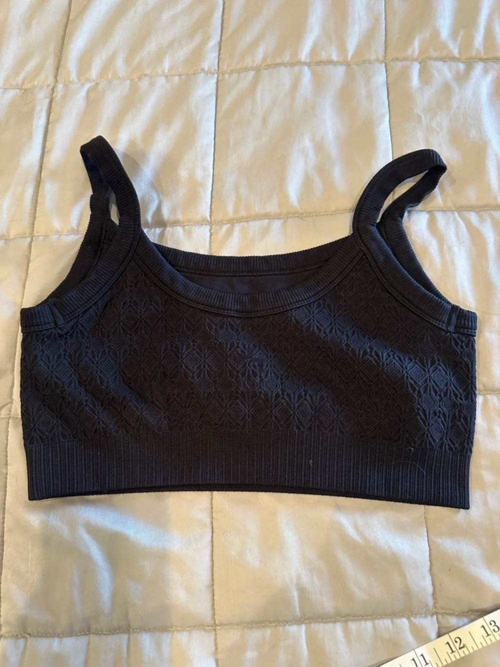 Target Black Ribbed Sporty Bralette - Picture 5 of 5